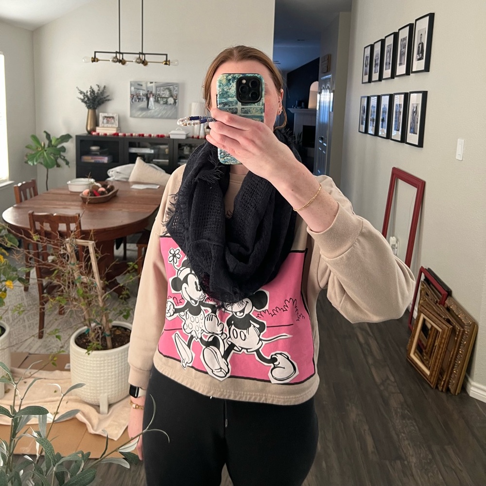 Navy infinity scarf